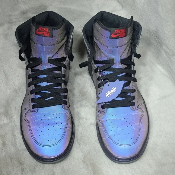 Nike Jordan Retro 1 "Fearless" Reflective High Top Mens 12 - Picture 9 of 12